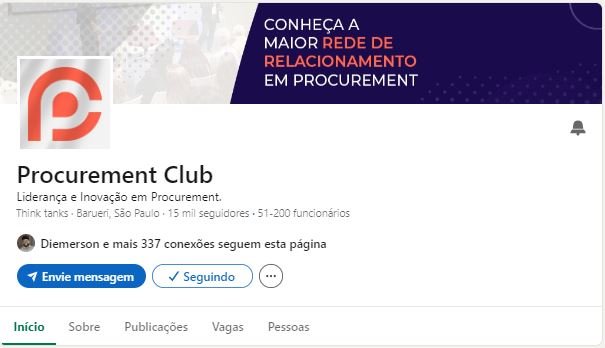 20ª é a marca de LIVES que o Procurement Club já executou em 2020