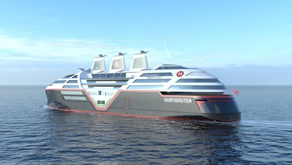 Navio elétrico com velas solares será lançado em 2030