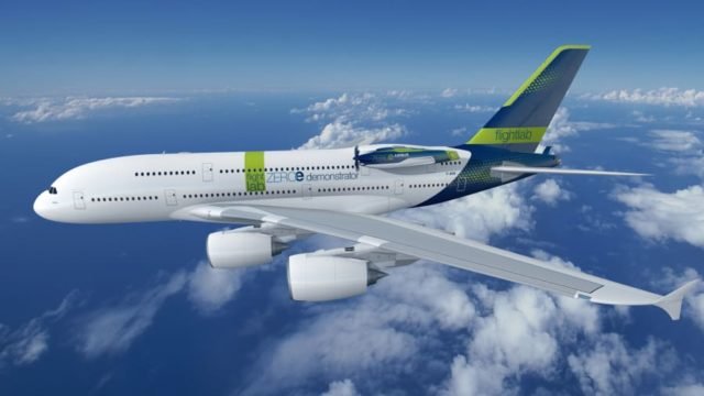Airbus testará motor a hidrogênio no gigante A380